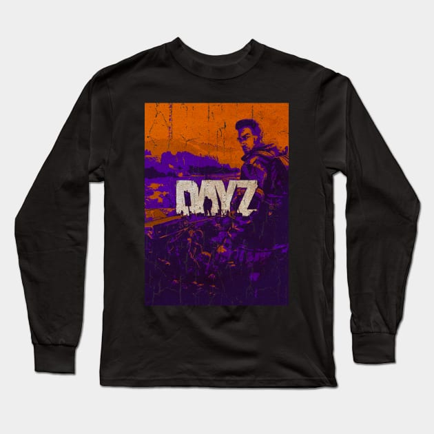 DAYZ ORANGE VIOLET TONE Long Sleeve T-Shirt by G-THE BOX